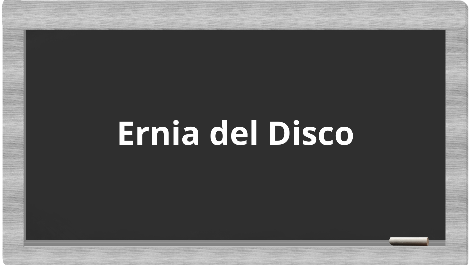Ernia del Disco